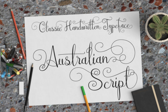 Australian Script: The Elegant Handwritten Font for Crafters