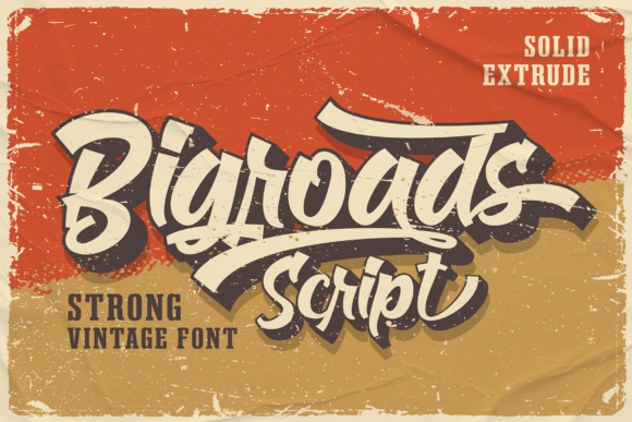 Bigroads Script: A Bold Retro Typeface for Branding