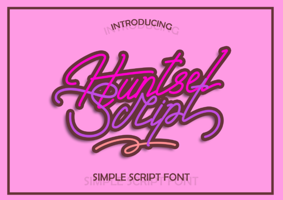 Huntsel Script: A Timeless Handwritten Font for Makers