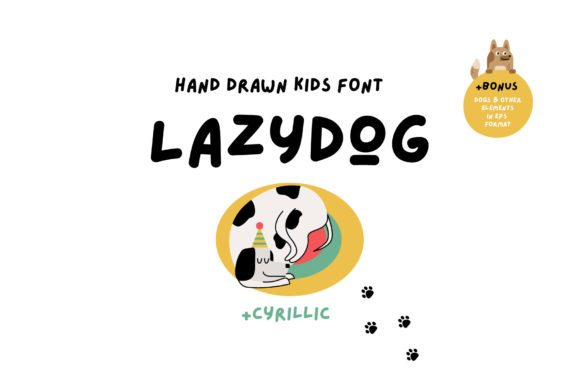 Lazydog Font: A Sweet Handwritten Typeface for Branding