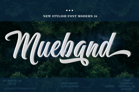 Mueband: A Timeless Handwritten Font for Makers