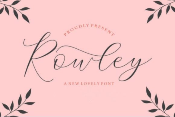 Rowley Script: A Delicate Handwritten Font for Makers