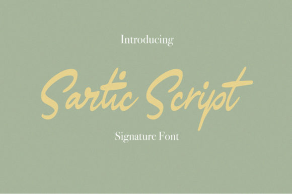Sartic Script: A Classy Handwritten Font for Branding