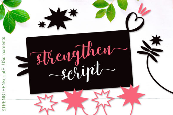 Strengthen Script: A Premium Font for Brand Identity