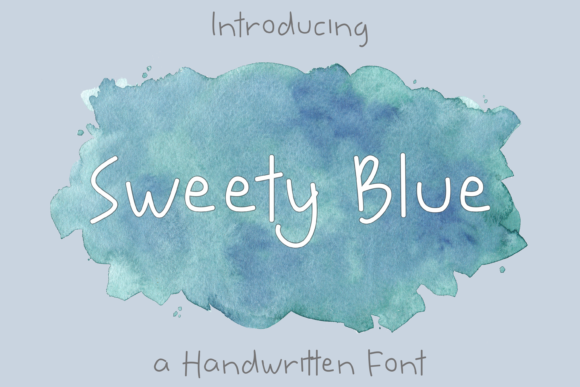 Sweety Blue: A Friendly Handwritten Font for Editors