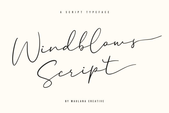 Windblows Script: A Premium Font for Modern Web Design